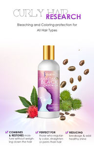 Ensemble de soin pour les cheveux, avec shampoing et après-shampoing, hydratation et démêlage, huile de ricin, cheveux crépus et bouclés, étiquette privée, 6 pièces - Product Image 3