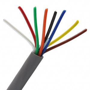 18AWG 100ft/roll 3core BLACK Round PVC Covered Cable,18 Gauge Electric Wire 3 Conductor Copper Wire with Ground 3 Core RVV Cord - Product Image 1