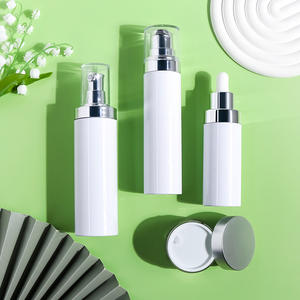 PETG Soins de la Peau Soins Personnels Cosmétique Argent Spray Toner Lotion Pompe Bouteilles Ensemble Crème Pots Sérum Capsule Bouteilles 100 120 150 ml - Product Image 2