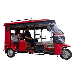 รถตุ๊กตุ๊กสำหรับผู้โดยสารใช้เครื่องยนต์3ล้อสีแดงผลิตจากจีน1000W เครื่องยนต์150cc ไฟฟ้าควบคุมด้วย250cc ได้รับการรับรองขอบถนน500กก. - Product Image 1