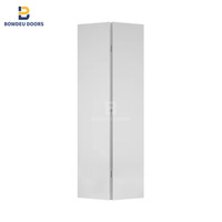 Porte pliante en bois massif insonorisée de style moderne à prix d'usine, portes accordéon en bois massif pour chambre à coucher, salle de bain, placard