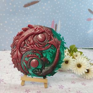 Moldes de fundición de resina hechos a mano para adornos decorativos DIY estilo Ins herramientas de escritorio de silicona molde de Papá Noel - Product Image 3