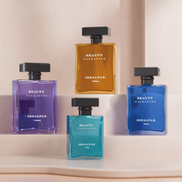 Flacons de parfum carrés en verre personnalisés avec impression sérigraphique, conception professionnelle OEM ODM, 30ml/50ml/100ml pour parfum, soin de la peau, sérum