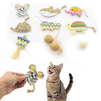 Mainan Kucing Interaktif, Mainan Kunyah untuk Anak Kucing, Berisi Catnip, Pereda Stres dan Kebosanan, Mainan Insting Berburu untuk Kucing di Dalam Ruangan