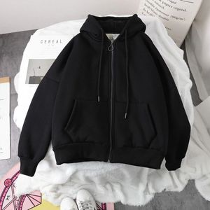 Felpe con logo personalizzato con cappuccio e cerniera spessa cappotti alla moda autunno inverno a maniche lunghe <span class=keywords><strong>felpa</strong></span> con cappuccio da <span class=keywords><strong>donna</strong></span> - Product Image 5