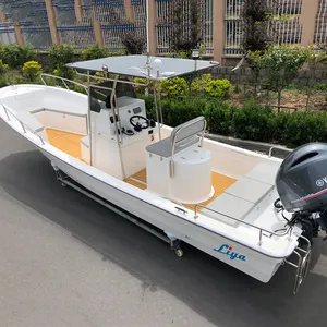 Liya 7.6m Fishing Vessels Fiberglass Boat Yacht Panga Console Boat Fiberglass Boat Molds For Sale