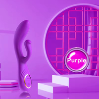 Vibrateur Rotatif Lapin pour Masturbation Féminine, Point G, 100% Étanche, Rechargeable USB, Jouets Sexuels pour Femmes