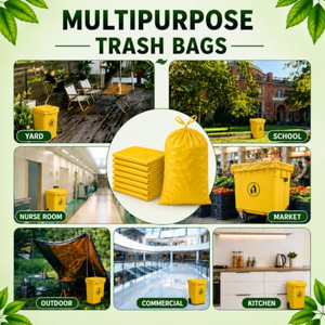 ถุงขยะทางการแพทย์แบบขายส่ง พร้อมโลโก้สั่งทำพิเศษ วัสดุ HDPE/LDPE แบบมีฐานรองรับ สำหรับถังขยะรูปทรงและขนาดต่างๆ สำหรับโรงพยาบาล - Product Image 5