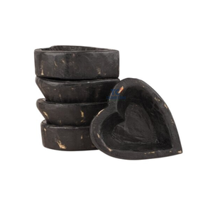 ทําด้วยมือรูปหัวใจชามแป้งไม้ออกแบบโต๊ะบ้านไร่ไม้ชามเทียนเวียดนามผู้ผลิต - Product Image 5