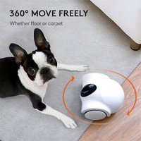 Distributeur de friandises intelligent pour chien avec caméra 1080P HD, robot pour animaux de compagnie Wifi, télécommande laser, audio bidirectionnel, jouet compagnon automatique