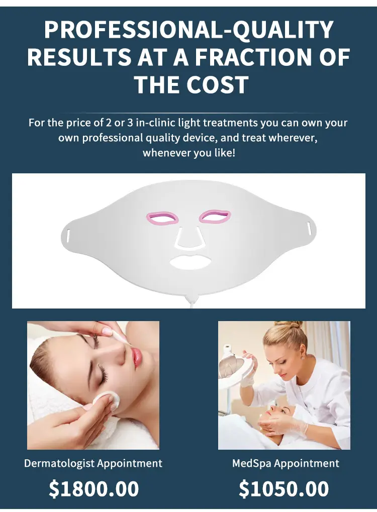 New Arrival Red Led Light Therapy Infrared Flexible Soft Mask Silicone 7 Color Led Therapy Advanced Photon Mask