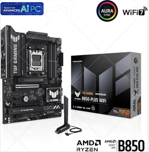 ASU TUF Gaming B850-PLUS WiFi <strong>Motherboard</strong> AM5 B850 <strong>ATX</strong> 14 2 1 80A Stages AI Ready DDR5 PCIe 5.0 3X M.2 Wi-Fi 7 2.5Gb LAN - Product Image 6