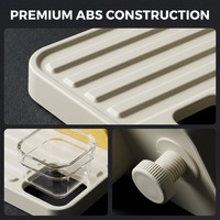 Grande mangeoire automatique suspendue en plastique pour petaurs et écureuils, avec bol transparent amovible 6,1 po/15,6 cm
