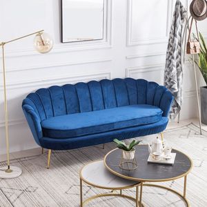 Juego de sofás modernos de terciopelo para salón de belleza, conjunto de ropa para sala de estar - Product Image 5