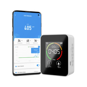 Monitor de Calidad del Aire Infrarrojo Portátil Ggele con Wifi, Detector de Dióxido de Carbono CO2, Medidor de CO2 de Pared, Analizador de Gases - Product Image 1