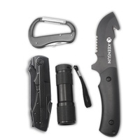 Outil de survie Pisau, 4 pièces, multi-outils, couteau de camping en plein air, ensemble de pinces, kit tout-en-un
