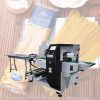 Machine d'emballage horizontale automatique industrielle SZ-280X pour aliments, 25-100 sachets/min, pour l'emballage de pâtes italiennes en plastique