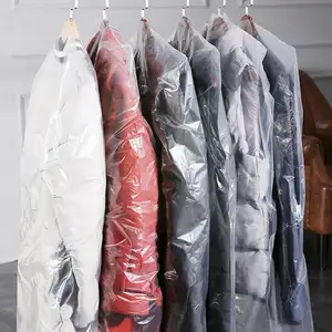 透明プラスチック防塵ハンギングガーメントバッグ透明衣類ダストカバーバッグ衣類荷物用