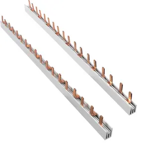 2p 63a Pin Type Copper Busbar For Distribution Box Circuit Breaker Mcb 63a Connector Busbar Connection