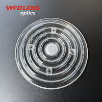 Lentille optique PC UFO à 60 degrés pour éclairage LED High Bay, compatible SMD 3030 150W 200W, composants d'éclairage industriel pour entrepôts
