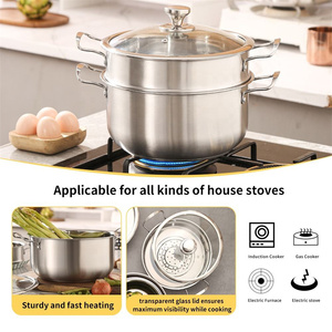 Juego de Ollas de Acero Inoxidable al por Mayor de Fábrica, Ollas para Sopa, Juego de Ollas para Leche, Juego de Ollas y Sartenes para Cocina - Product Image 4
