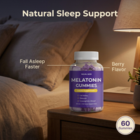 Gummies de mélatonine OEM L-Théanine pour un sommeil calme et réparateur – Rituel du soir