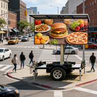 Camion publicitaire mobile extérieur JCT EF4W avec écran LED P3/P4/P5 pour mur vidéo publicitaire pour événements de Noël