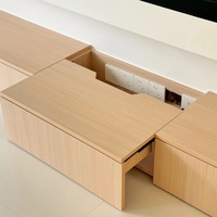 Mueble de TV Moderno Senger con Paneles de Almacenamiento para Sala de Estar, Dormitorio y Uso en Hoteles - Muebles de Madera Personalizables Directo de Fábrica