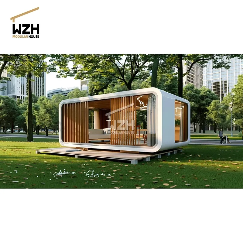 Stylishly designed small house pod prefab house tiny house pods