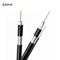 Câble coaxial Ripo RG59/RG11 directement de l'usine |   Bobine en vrac de 305 m/1000 pi avec conducteur solide en cuivre pur 75 ohms et gaine en PVC/PE pour