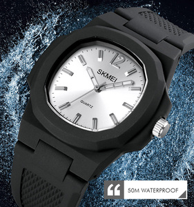 <span class=keywords><strong>Skmei</strong></span> — montre à quartz pour hommes, nouveau design, style japonais, bracelet en silicone, <span class=keywords><strong>1717</strong></span> - Product Image 2
