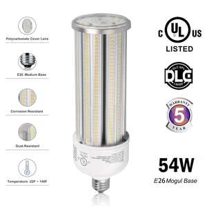 LEDLIGHTING GROS 54W LED Corn Light Bulb E26 Medium Base 7600LM 5000K Parking Garage Luminaires - Product Image 5
