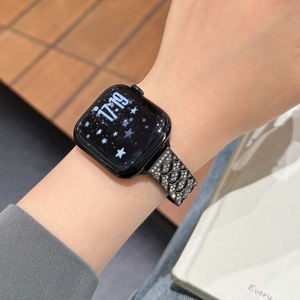 Correas de Reloj de Aleación de Lujo con Diamantes Brillantes para <span class=keywords><strong>Apple</strong></span> <span class=keywords><strong>Watch</strong></span> Series 11 10 40 42 46 49mm, Brazalete de Cadena en Forma de Abanico - Product Image 5