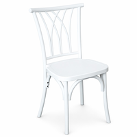 Chaise en résine Willow K/D Design, légère et durable, pour l'école, la maternelle, les événements, le jardin, les mariages