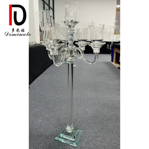 Bougeoirs décoratifs de restaurant occidental de haute qualité Bougeoirs cylindriques transparents en cristal abordables de haute qualité - Product Image 6