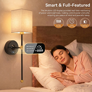 Wireless Decorative Wall <b>Sconce</b>, Long Strip Rechargeable Wall Lamp <b>Light</b> with Remote Control & Detachable Built-in Battery - Product Image 2