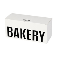 Boîtes d'emballage rectangulaires personnalisées de style européen pour beignets, desserts, pains, boîtes cadeaux, boîtes à toasts, impression de logo
