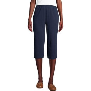 FOXA Pantalon capri en tricot sport pour femme, taille haute, élastique, respirant, pour un usage décontracté - Product Image 1