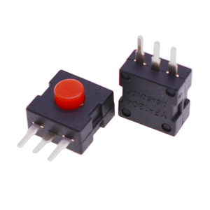 1212-223DH <span class=keywords><strong>3</strong></span>-Pin Edge Plug-In Auto-Locking On-Off botão interruptor para lanterna, componentes eletrônicos Atuador de pino reto - Product Image 1