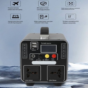 Système de production d'énergie solaire : 300W, 500W, 700W, 1000W. Générateur solaire portable d'urgence pour l'extérieur. Batterie au lithium : 220V. - Product Image 4