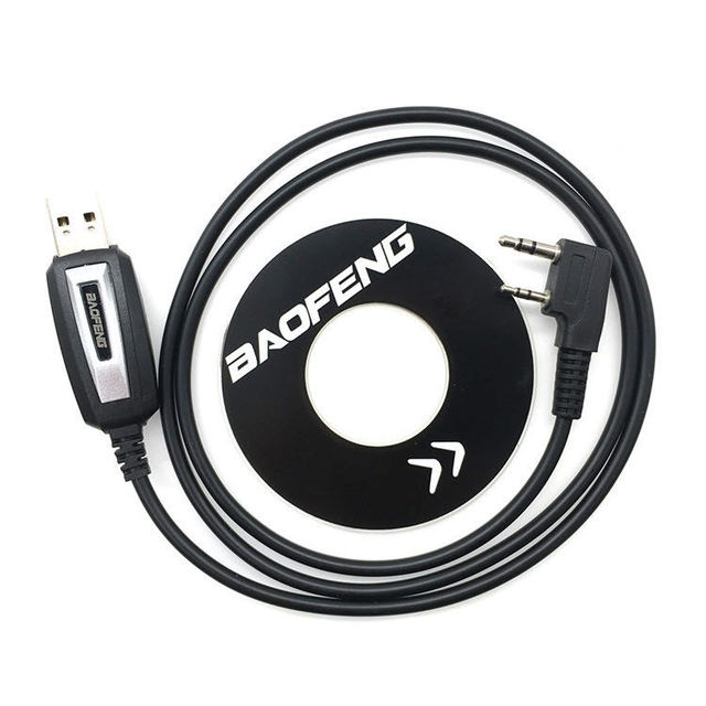 Baofeng Bf Analog Walkie Talkie K Port Driver CD Software Data Line Two Way Radio USB Programming Cable for UV82 UV 5R 888s UV5R