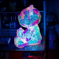 Chaque amour nouveau produit préservé rose fleur éternelle couleur magique ours coloré pour décor cadeau