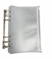 Pochettes de classeur A5 A6 personnalisables avec logo, inserts en PP, enveloppes étanches pour espèces, sac de budget pour carnet de notes, fermeture éclair en plastique