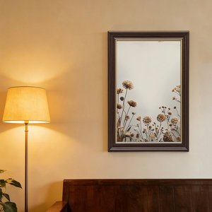 Cuadro de 24x36 pulgadas con diseño de cabaña junto al <span class=keywords><strong>lago</strong></span>, en marco dorado con acabado de madera, para habitación de invitados - Product Image 4