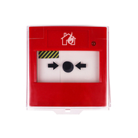 Punto de llamada de alarma contra incendios manual certificado CE con tecla de reinicio-Indicador LED a prueba de falsas alarmas para uso comercial/industrial