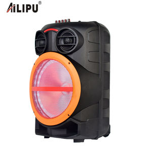 Караоке-набор KTV, 12 дюймов, сабвуфер, низкая цена, для вечеринок, голосовая музыкальная лампа, <span class=keywords><strong>Dj</strong></span> бас, Домашнее аудио, портативный динамик на колесиках с микрофоном - Product Image 3