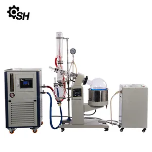 Lab 100l peralatan distilasi alkohol industri Evaporator Putar