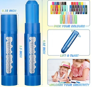 Crayons de peinture lavables pour enfants, couleurs vives et brillantes, séchage rapide, sans dégâts, cadeaux d'artisanat, crayons de couleur pour artistes, <span class=keywords><strong>Cryon</strong></span> - Product Image 4