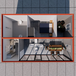Suzhou Temporary Dormitory Steel Structure Mobile Box Room Quick LCL Simple Installation Folding Office Room Rectangular - Product Image 3