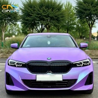 Vinilo para Envoltura de Autos Azul Satinado PET, Vinilo Metalizado con Liberación de Aire, Película de Cambio de Color para Autos, Sin Burbujas, Vinilo Camaleón para Envoltura de Carrocería